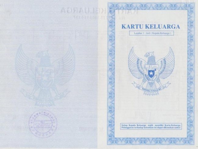 kartu keluarga ubah kartu keluarga