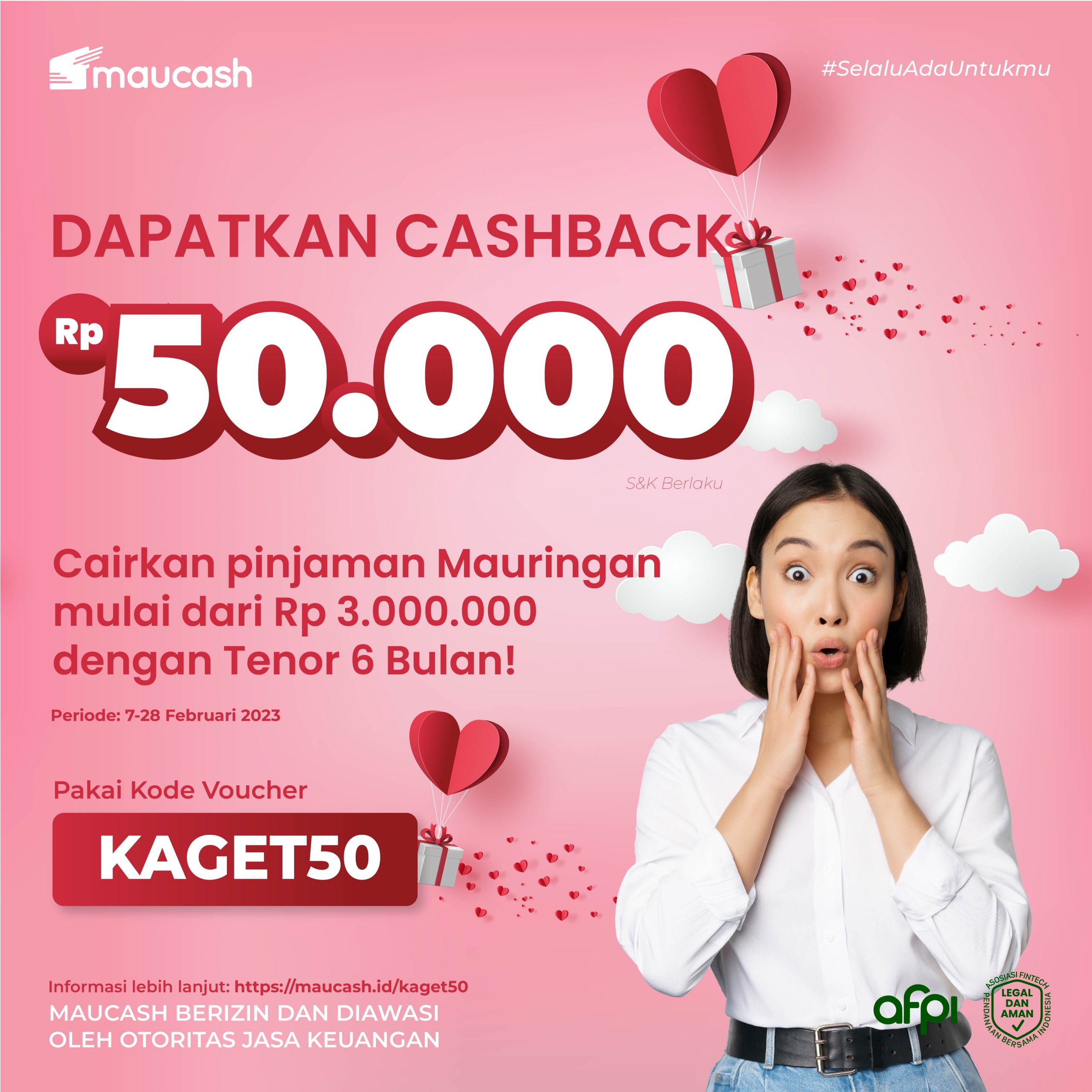 Dapatkan Diskon Biaya Layanan Rp 75 000 Maucash Dapatkan Diskon Biaya Layanan Rp 75 000 Maucash